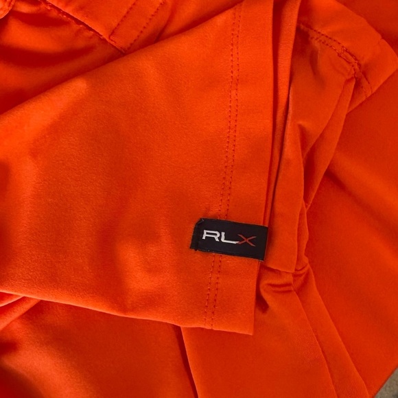 RLX Ralph Lauren Sport Men’s Polo Shirt Size L Orange Golf Athletic Preppy - Picture 5 of 10